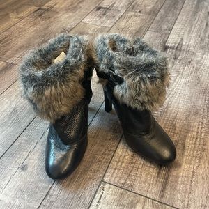 NINE WEST women’s ankle boots with fur